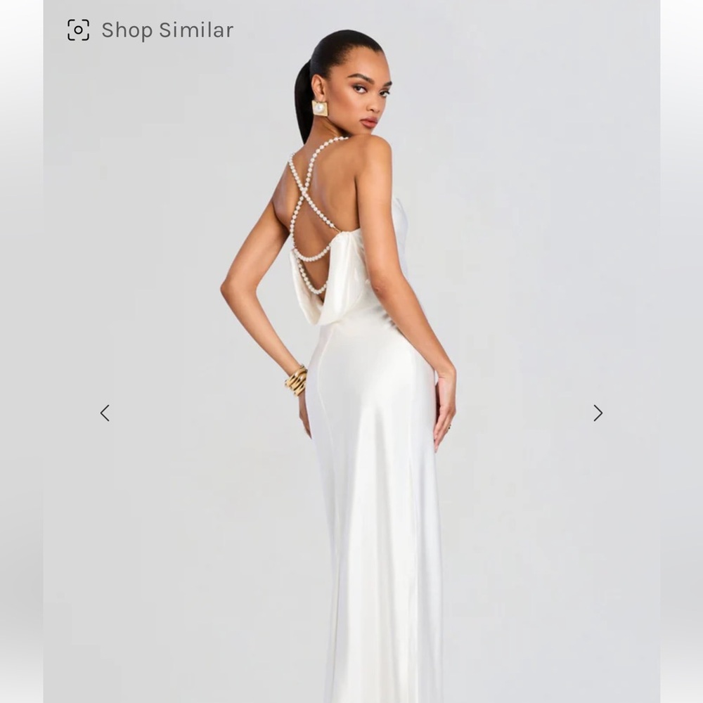 Retrofete Electra White Backless Dress